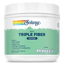 SOLARAY Triple Fiber Powder - Daily Fiber Supplement for Women and Men w/Prebiotics - Gut Health, Occasional Constipatie, Digestive Health Support, Unflavored, Vegan, Gluten Free, 30 Servings, 14oz