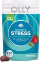 OLLY Au revoir Stress Gummy, GABA, L-Theanine, Lemon Baume, Supplément anti-stress, Berry Flavor - 120 Comte