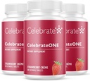 Célébrez les vitamines Célébrez les croustilles, sans fer - Multivitamine bariatrique une fois par jour, vitamines et minéraux essentiels - Supplément gastrique pour la gastrectomie - Creme de fraise (90 comprimés)