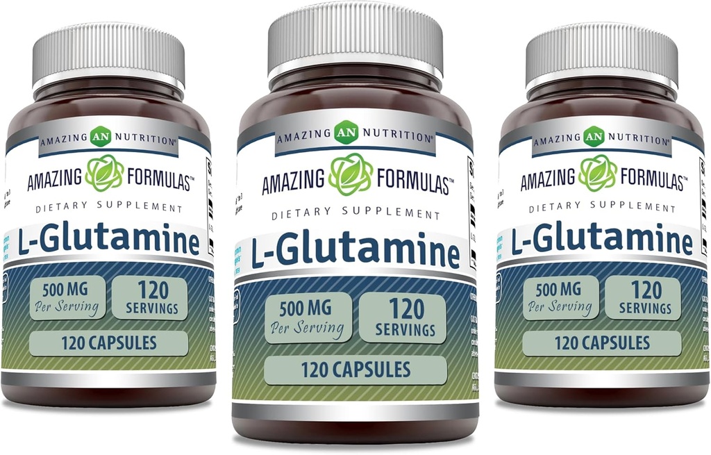 Verbazingwekkende formules L-Glutamine 500 mg capsules 