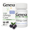 Genexa Allergie Verzorging Drugvrij, Niet-Drowsy Allergie & Decongestant Remedie voor Volwassenen 