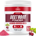 Biologische Beetwortelpoeder - Nitric Oxide Supplement Super Food Beet Supplementen, Beetpoeder Biologische Hoge Bloeddruk Supplementen, Beet voor Hoge Bloeddruk Ondersteuning en Hartgezondheid Ondersteuning