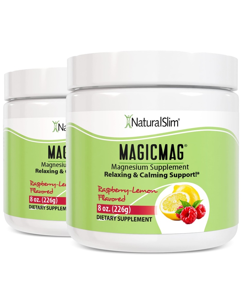NaturalSlim Magicmag Pure Magnesium Citrate Powder Stress, Constipatie, Spier, Gezondheid van het Hart, en Slaap Ondersteuning 