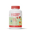 SmartyPants Gummies multivitamine pour enfants et supplément fibreux : vitamine D3, C, vitamine B12, B6, A, zinc, biotine, inositol, gommes fibreuses, trois arômes de fruits, 120 comtes (30 jours)