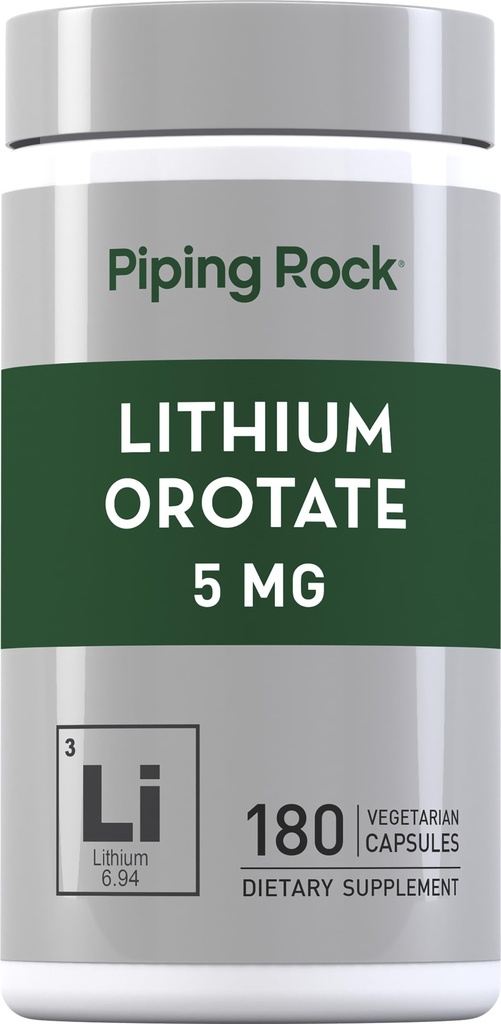 Piping Rock Lithium Orotate Supplement 