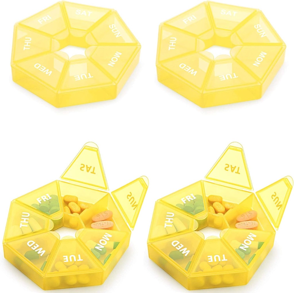 Wekelijkse Pillen Organisator Grote 7 dagen pil Box Organisator Dagelijkse Geneeskunde Case voor Vitamine Fish Oil Pillen Supplementen Artritis Vriendelijk