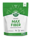 Manitoba Oogst Hennep Yeah Organic Max Fiber Protein Powder, Unsweeted, 32oz, met 13g Fiber, 13g Proteïne en 2.5g Omega's 3&6 per Serving, Keto-Friendly, Conservative Free, Packaging mei Vary