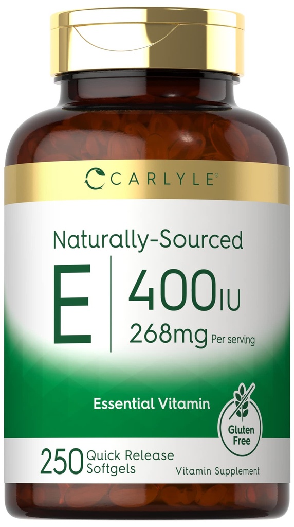 Carlyle Vitamin E 400 IE Softgels 250 Telling 