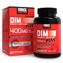 FORCE FACTOR DIM Max, DIM Supplement 400mg, Estrogeen Balance voor vrouwen & Mannen, Extra sterkte voor Hormonale Acne, Metabolisme, Menopauze, PCOS, Diindolylmethaan, Superior Absorptie, 60 Capsules