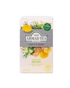 Thé Ahmad thé à base de plantes, gingembre, menthe poivrée, fenouil, dandelion, et bouleau 'Détox' sachets de thé, 20 ct (paquet de 6) - décaféiné et sans sucre