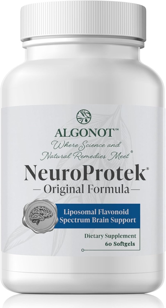 NeuroProtek® De enige liposomale luteolineproducten die olijfolie gebruiken. Een unieke, gepatenteerde, natuurlijke orale voedingssupplement in een zachte gel die de harmonie tussen lichaam en geest kan bevorderen. (1)