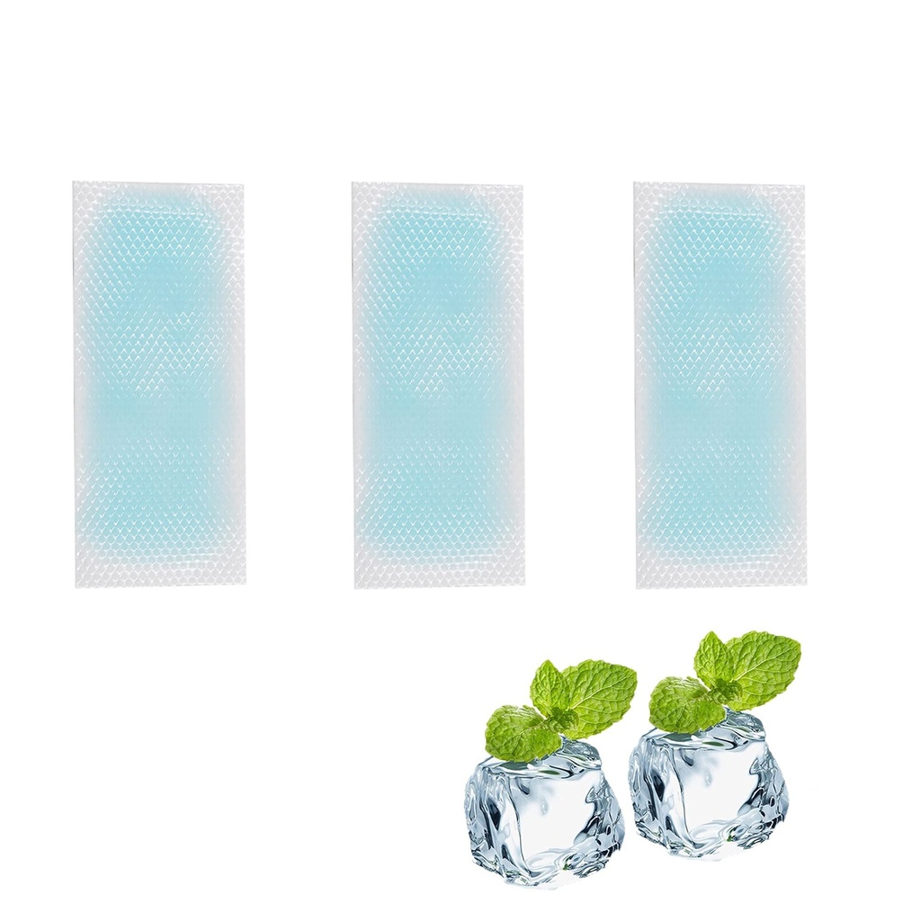20 Sheets Fever Cooling Gel Patches, Cooling Forehead Strips Cool Gel Pads for Dog Foot Baby Kids Children Adult Relieve Headache,Toothache Pain, Drowsiness Fatigue Refreshing Sunstroke
