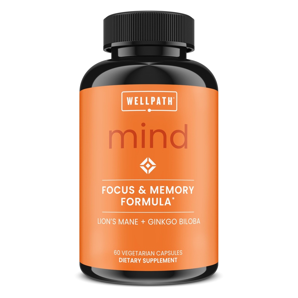 WellPath Mind Hersensupplement voor Geheugen en Focus met Lion's Mane 