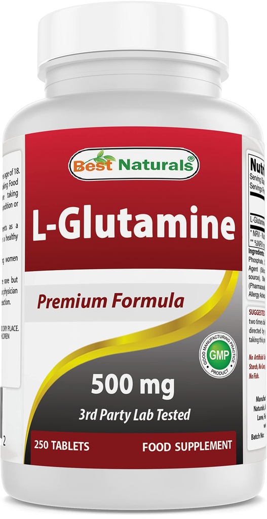 Best Naturals L-Glutamine 500 mg 250 tabletten