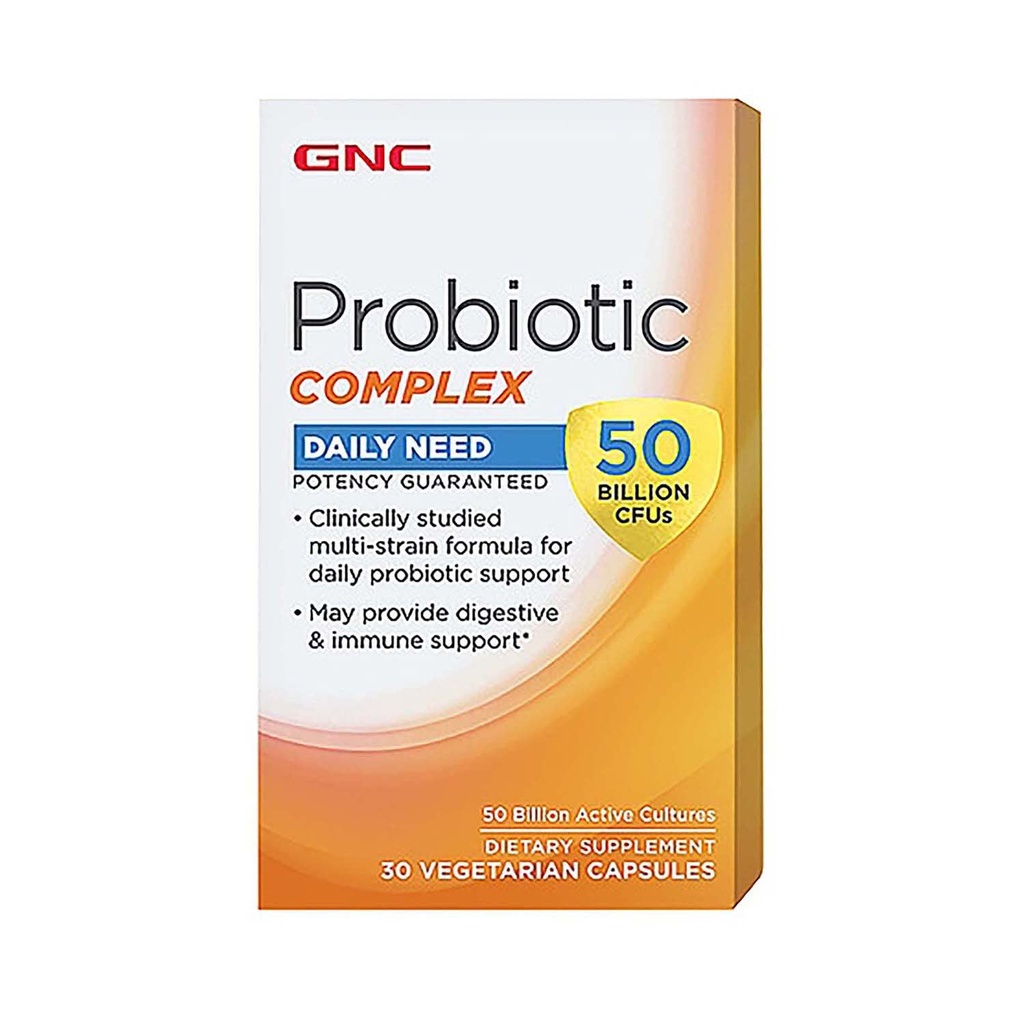 GNC Probiotic Complex Dagelijkse Behoefte met 50 Miljard CFUs 
