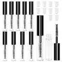 Adecco LLC AHIER 10 stuks 4ML Herbruikbaar Leeg flestube Container voor wimpergroei olie/mascara met penseel voor thuis en reizen (10p)...