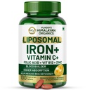 HIMALALAYAN Organics Organics Chelated Iron with Vitamin C,B12,Zinc & Folic Acid 
