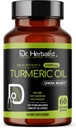 Dr. HERBALIST Turmeric Curcumin Oil Capsules 1600mg - 60 Capsules | Non-GMO | Fasting Absorbing | Vegetarian | Cold-Pressed | High Potency I AKA Haldi Capsules (1 Pack: 60 Capsules)
