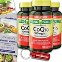 Choice Bundle Spring Valley Rapid-Release CoQ10 Coenzym Q10 100 mg Softgels 120 CT 3 pk (360 Totaal) + Vitamine Guide & Pill Container (5 Items)!
