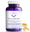 Relumins Glutathion Supplement - 1650mg Verminderd Glutathion Complex met Alpha Lipoïne Acid, Rose HIPS, Riboflavine, & Vitamine E, Made in USA - 90 Veggie Capsules x 1 Fles - Gepatenteerde Blend
