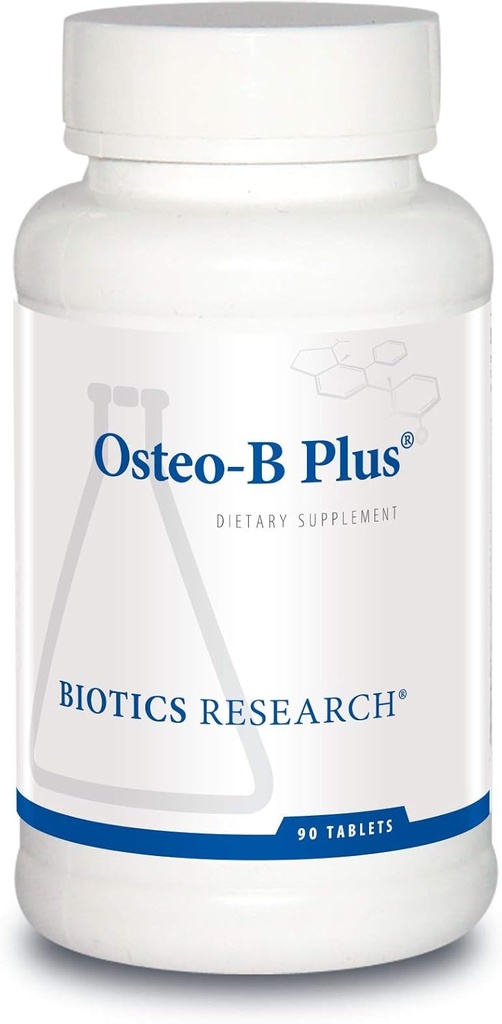 Biotica Onderzoek Osteo B Plus Optimale Bone Health Ondersteuning met vitamine K, Mg, Ca, gezonde veroudering, gezuiverd Chondroitin Sulfates 90 tabletten