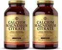 Solgar Calcium Magnesium citraat, 250 tabletten (verpakking 2) - Ondersteunt gezonde botten en tanden - Ondersteuning van skeletspierstelsel en zenuwstelsel - Zeer absorbeerbaar - Niet-GMO en Veganistisch - 100 totaal porties