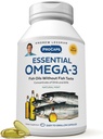 ANDREW LESSMAN Essential Omega-3 Mint - 600 Softgels - Ultra-Pure, High Potency Omega-3 Oils. Hoge DHA, geen maagklachten, geen lastpakken, geen kwik. Klein Makkelijk doorslikken Softgels