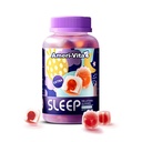 Slaap Gummies voor volwassenen, met Melatonine 3mg, L theanine, Ashwagandha, Glutenvrij, Suikervrij, Aardbei Smaak 60 Tellen