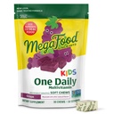 MegaFood Kids One Daily Multivitamine Zachte Kauwen - Kids Vitaminen met Vitamine B, Vitamine C, Vitamine D & Vitamine E - Leeftijd 4+, Vegetarisch, Made Without 9 Food Allergenen - Druivensmaak - 30 Kauwen