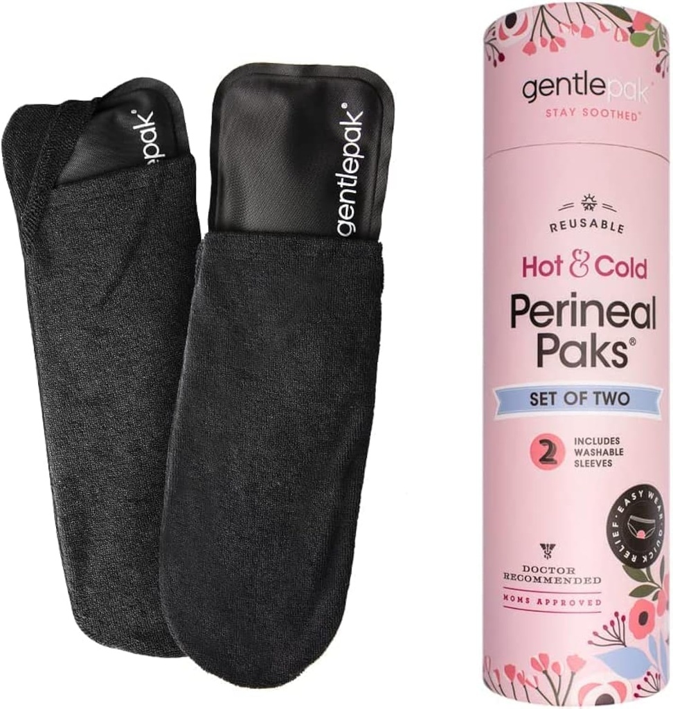 Herbruikbare Perineal Ice & Heat Paks met afwasbare mouwen voor postpartum, zwangerschap en aambeien pijnverlichting, Multi Use Kids, Muscle, Vaginaal Discomfort (2-Pack Tube)