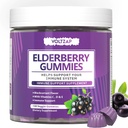 Vlierbessen Gummies Immuun Ondersteuning Supplement: Vlierbessen Vitamine C en zink Antioxidant ondersteuning Glutenvrij 130 Gummies