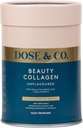DOSE & CO. Collagène de beauté avec acide hyaluronique et vitamine C pour cheveux, peau et ongles, sans saveur - Supplément en poudre de 9 oz