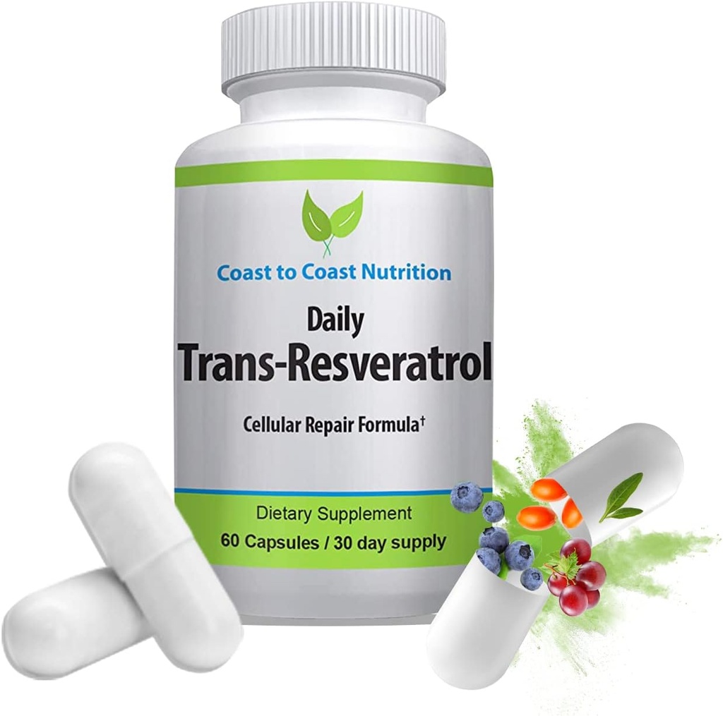 Trans-Resveratrol Supplement - Organische Capsules 