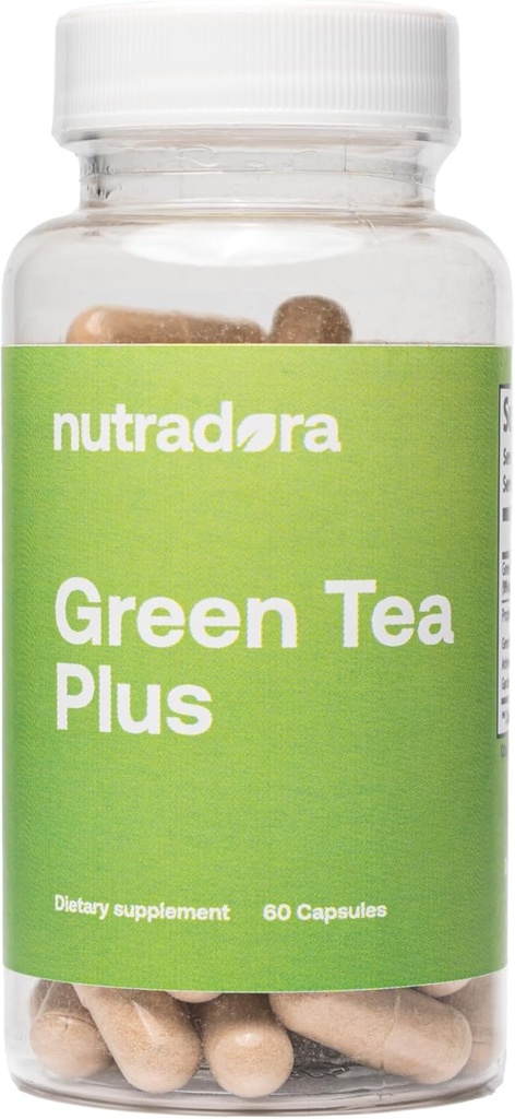 Groene thee Extract Capsules met EGCG en Green Coffee Bean Extract - Biologische kruidensupplement met spijsvertering Ondersteuning voor vrouwen en mannen, Vegan, 60 pillen