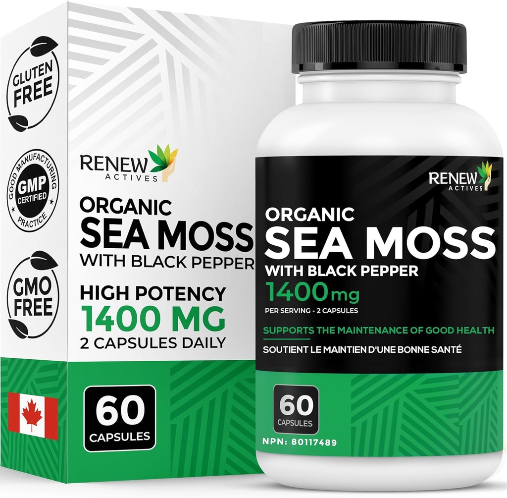 Renew Actives Sea Moss Triple-Action Antioxidant Blend with BioPerine 