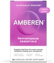 Amberen Perimenopause, Peri-Menopause Multi-Symptoom Relief, Vitamine B, Vitamine E & Antioxidanten Supplement, klinisch weergegeven om te helpen bij de ondersteuning van hormoonbalans, Hot Flashes & Night Sweats, 60 Tellen
