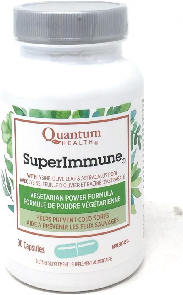 Quantum Health Super Immune+ Power Formula Dieetsupplement, 90 Vegetarische Capsules