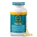 Macuhealth Omega 3 Visolie - 1100mg DHA, 1100mg EPA, Eye & Brain Health Supplement, triglyceride Formule, 120 Softgels