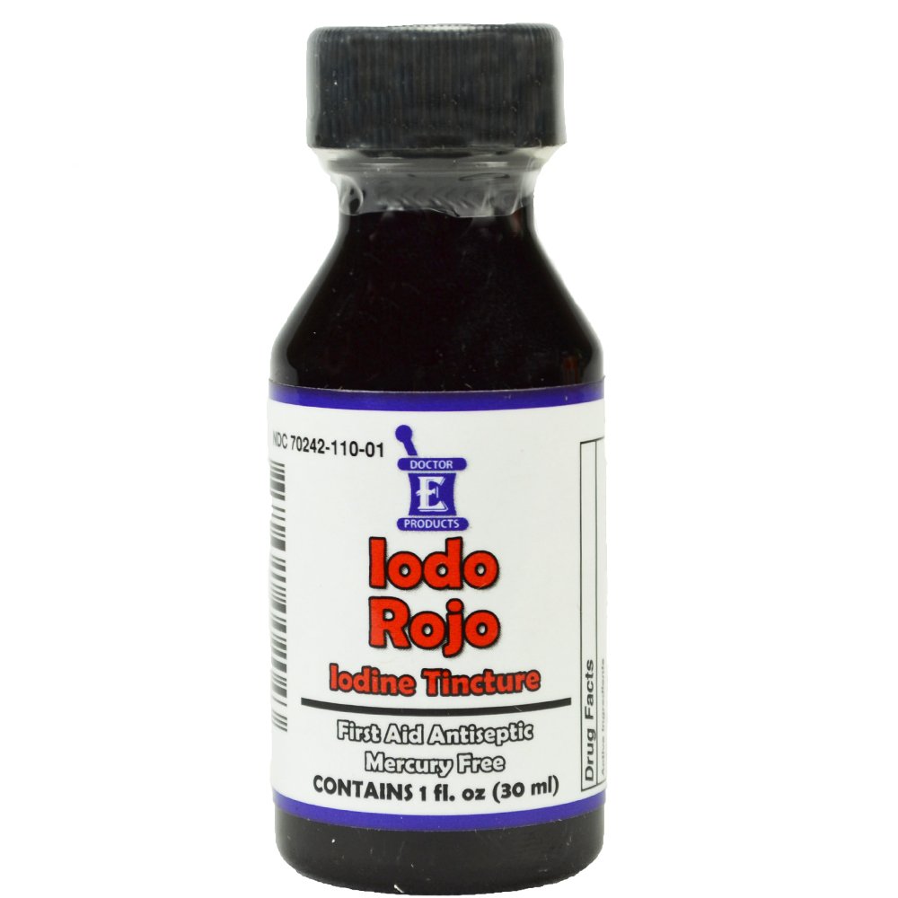Jodium Tinctuur Rood Eerste Hulp Antiseptisch Iodo Rojo 1 Oz