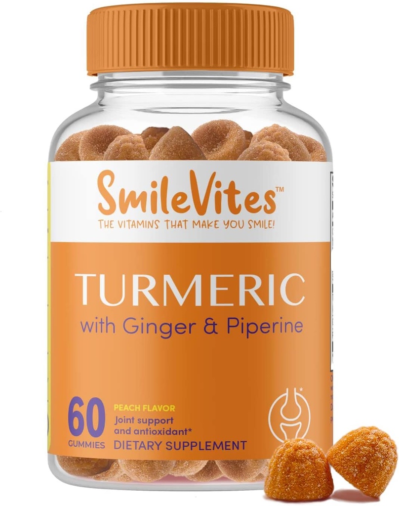 Kurkuma Gummies met Curcumin, Gember & Piperine 