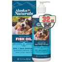 Alaska Naturals Wild Alaska Visolie Supplement voor honden huid en jas met EPA DHA Omega 3 vetzuren Duurzame vloeibare voedsel Topper 32 oz. Pomp