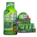 Vitamine Energie Focus+ Extra sterkte Energie Shot Grape 12 Pack, 260mg Natural Cafeine, B-Vitamins, CoQ10, Aminozuren, Focus, Productiviteit & Duidelijkheid, Zero Sugar, Gluten-Free, 1,93 fl oz