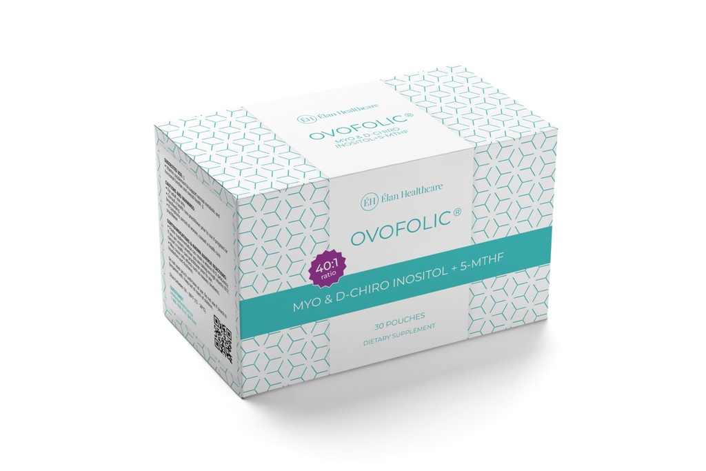 Supplément à l'inositol ovofolique - Myo-Inositol et D-Chiro Inositol Plus Folate actif- Rapport idéal 40:1 - 30 sachets