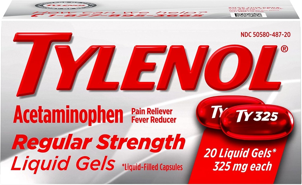 Tylenol Gels liquides à résistance régulière, 20 Nombre