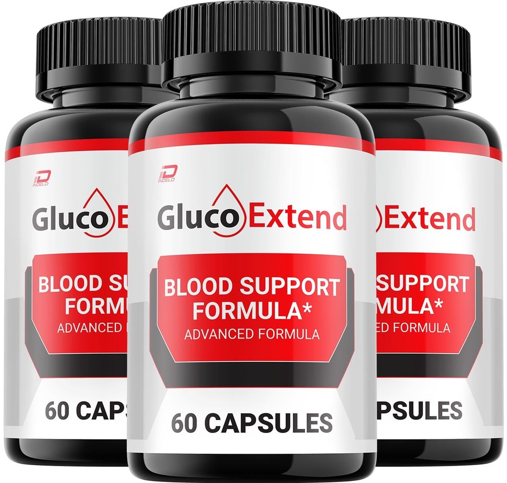 Gluco Extend Capsules - GlucoExtend Advanced Supplement, Alle natuurlijke formule om gezond niveau te handhaven, Maximale sterkte Formule, Gluco Extend Pillen Reviews (3 Pack - 180 Capsules)