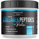 Intensively Bare Collageen Powder Unflavored - Collageen Peptides Powder with Biotin & Hyaluronic Acid - Non-GMO & Grass Fed Collageen Protein Powder with 10g Protein - Keto Collageen Powder 40 Servers