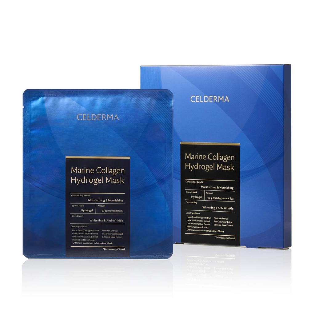 CELDERMA Marine Collageen Hydrogel Mask [3st] Anti-aging, voedend, intensieve hydratatie