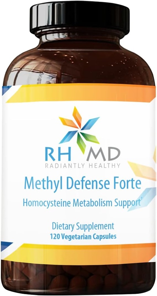 RHMD Methyl Defense Forte Homocysteïne Metabolisme Ondersteuning Dieetsupplementen (120 Vegetarische Capsules)