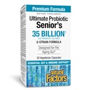 Natuurlijke factoren Ultimate Probiotic Senior's - Senior Supplement for Digestive & Immune Health - 35 miljard CFUs - Non-GMO & Gluten-Free - 30 capsules (30 porties)