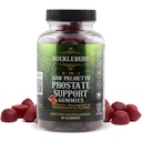 BUCKLEBURY 9-in-1 Natural Saw Palmetto Gummies met Raspberry & granaatappel smaak - Plant-Based Prostaat Ondersteuning Supplementen voor de gezondheid van de mens Blader, haargroei & urine-ondersteuning - 60 Gummies